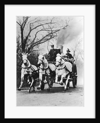 Fire Engine Under Full Steam by Anonymous