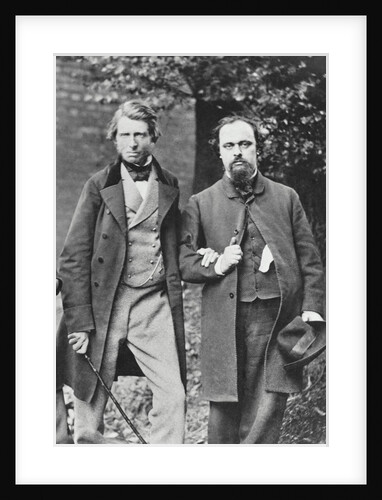Portrait of John Ruskin and Dante G. Rossetti by Anonymous