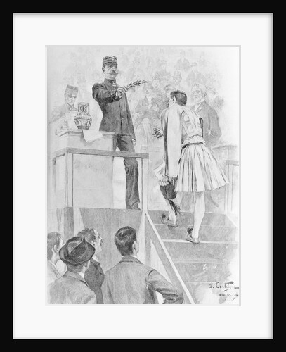 King of Greece Presenting Award to Winner by Anonymous