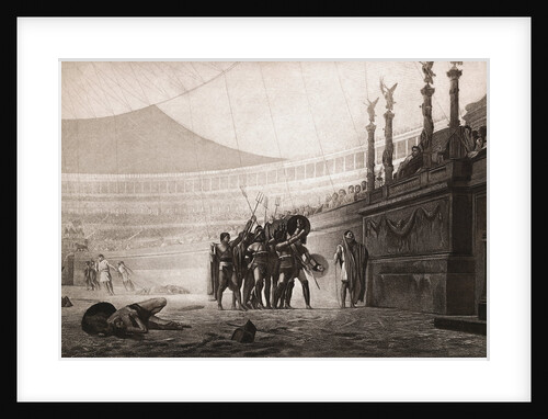 Gladiators in the Amphitheater by Anonymous