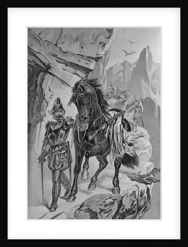 Francisco Pizarro Leading His Men Through Mountains by Anonymous
