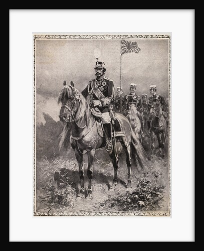 Portrait of Emperor Mutsuhito on Horseback by Anonymous