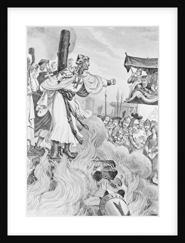 Knights Being Burned at the Stake by Anonymous