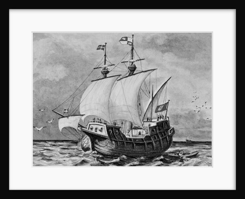 Spanish Galleon Sailing for Treasures by Anonymous