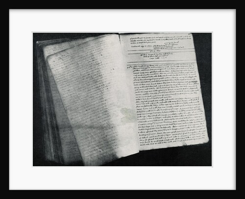 Page from Mayflower Log by Anonymous