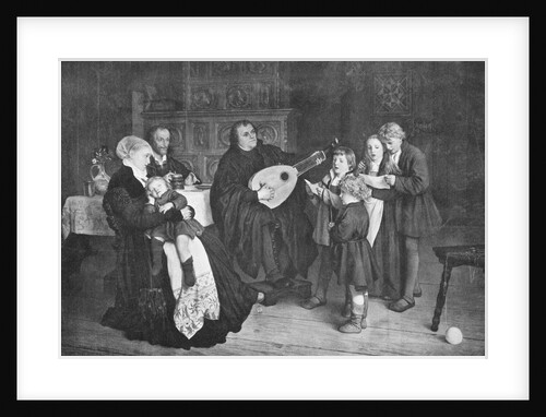 Martin Luther and Family Singing Together by Anonymous
