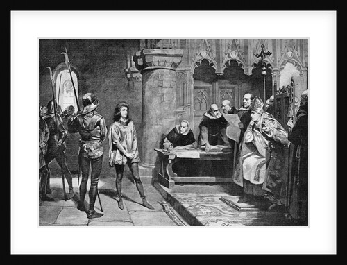 Illustration Depicting Joan of Arc on Trial by Anonymous