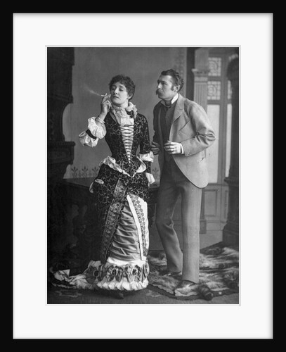 Liberated Type of Woman Smoking Alongside a Man by Anonymous