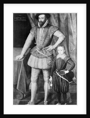 Portrait of Sir Walter Raleigh and His Son by Anonymous