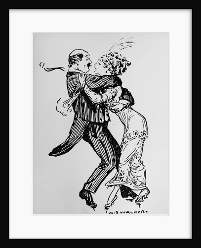 Illustration Of Couple Dancing by Anonymous