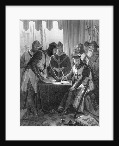King John and Witnesses at Magna Carta Signing by Anonymous