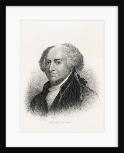 Drawn Portrait of Early President John Adams by Anonymous