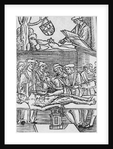 Anatomy Class Observing Corpse by Anonymous