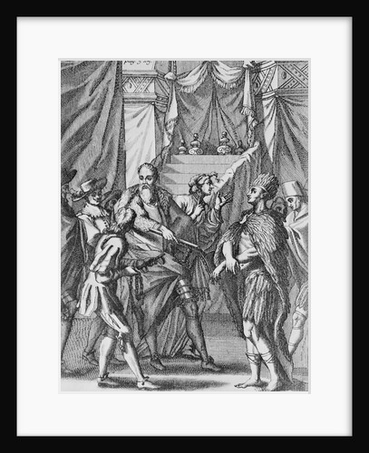 Illustration of Pizarro Imprisoning Inca King by Anonymous