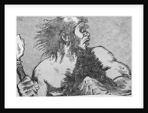 Illustration of a Caveman by Anonymous