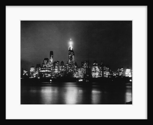 Skyline at Night by Anonymous