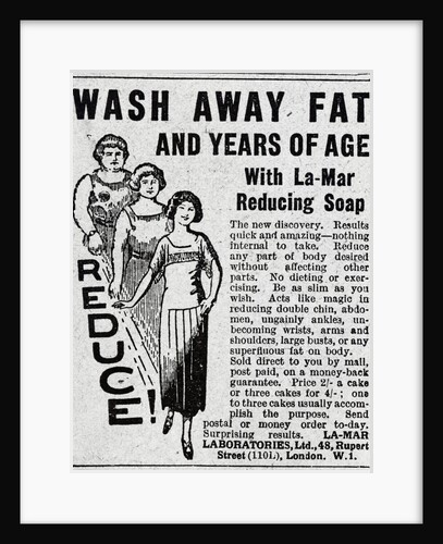 Advertisement for La-Mar Fat Reducing Soap by Anonymous