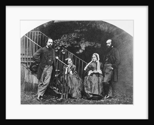 Painter Dante Gabriel Rossetti with His Family by Anonymous