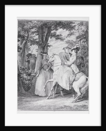 Meeting of Aristocrats at Bois De Boulogne in Eighteenth Century by Anonymous