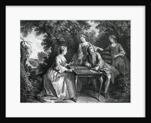 Aristocrats Playing Tric-Trac by Anonymous