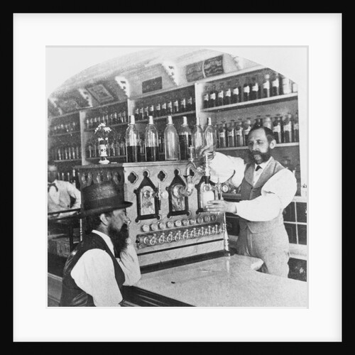 Worker Pouring Soda for Customer by Anonymous