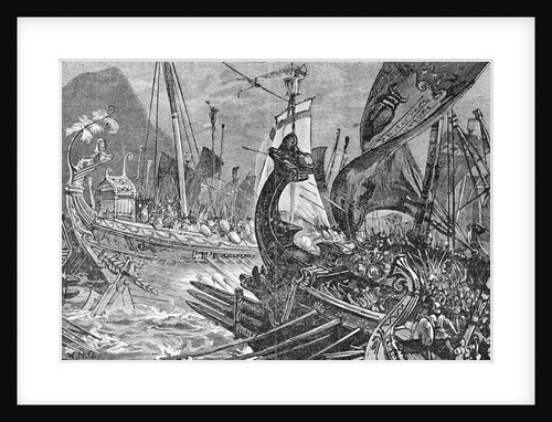 Ships at Battle Scene by Anonymous