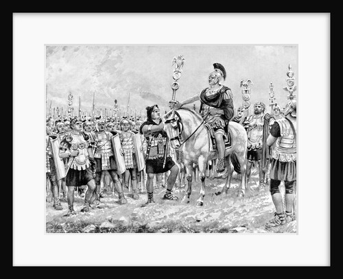Painting of Roman General Marius Gaius on Horseback by Anonymous
