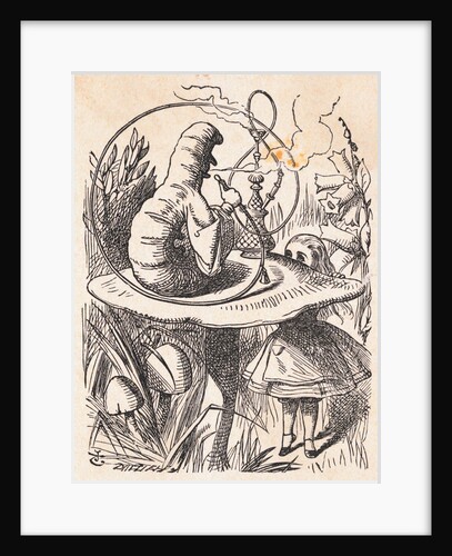 Alice and the Caterpillar by John Tenniel