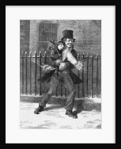 Bob Cratchit Carrying Tiny Tim by Anonymous
