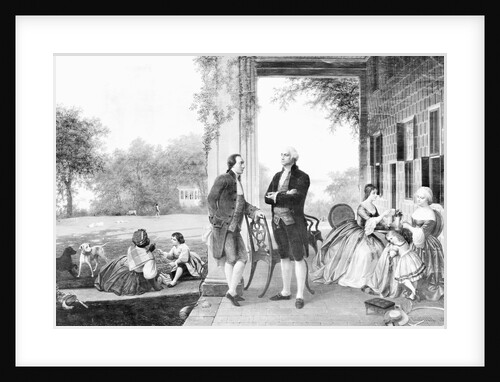 Painting Entitled Lafayette's Visit to Mt. Vernon by Anonymous