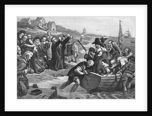 Puritans Leaving for New World by Anonymous