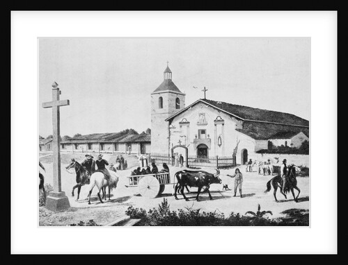 Painting of Mission Santa Clara de Asis in the Old Days by Anonymous