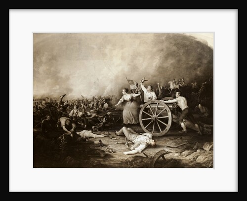 Battle Scene with Molly Pitcher by Anonymous
