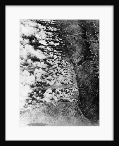 Aerial View of World War I Gas Attack by Anonymous