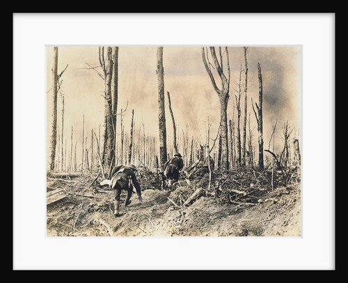 Soldiers Sneaking Through Woods by Anonymous