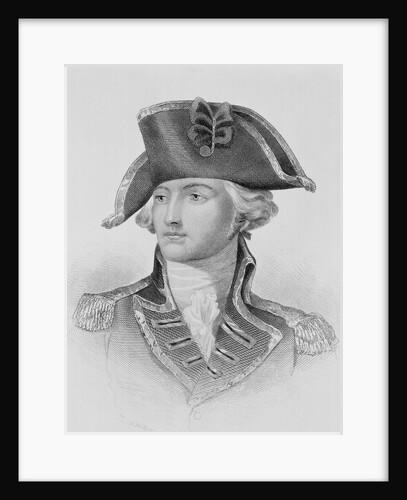 Steel Engraving of General John Burgoyne by Anonymous