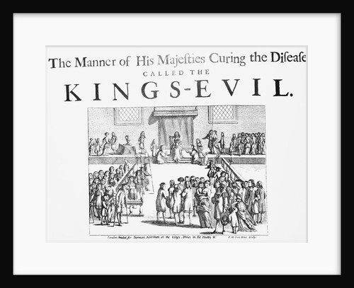 King Charles II Curing Scrofula by Anonymous