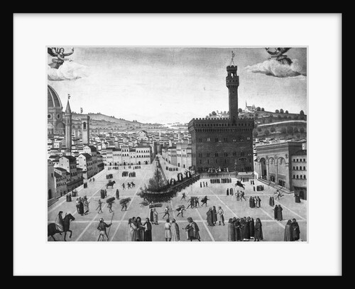 Depiction of Burning of Girolamo Savonarola by Anonymous
