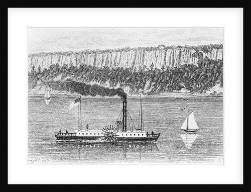 Illustration of Robert Fulton's First Boat the Clermont by Anonymous