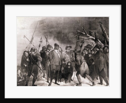 Landing of Pilgrims at Plymouth Rock by Anonymous