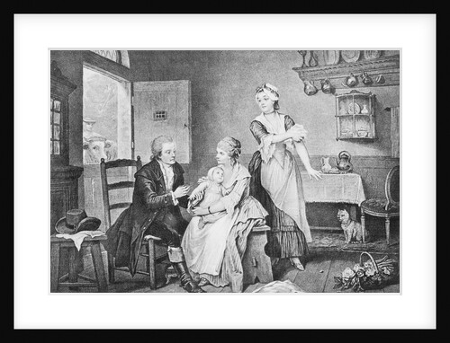 Physician Edward Jenner Inoculating Child at Home by Anonymous