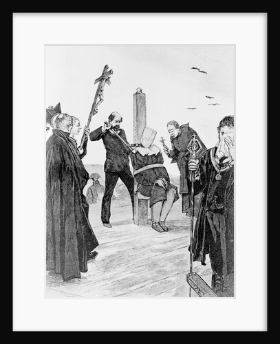 Illustration Depicting Execution of Moncasi by Anonymous