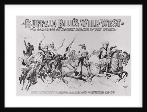 Poster on the Wild West by Anonymous