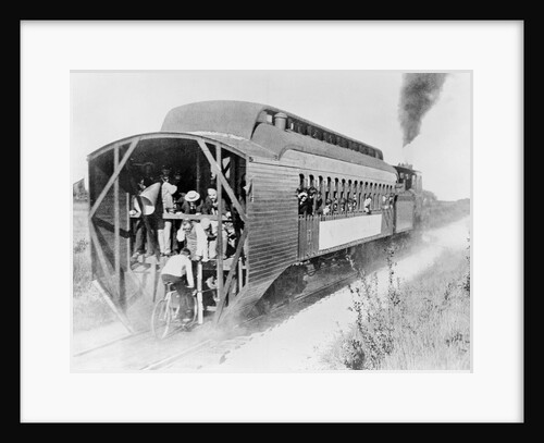 Bicycle Trailing Train by Anonymous