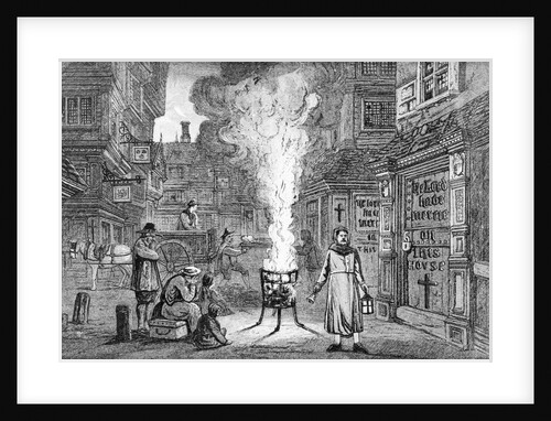 Distraught Pedestrians in a Street by Anonymous