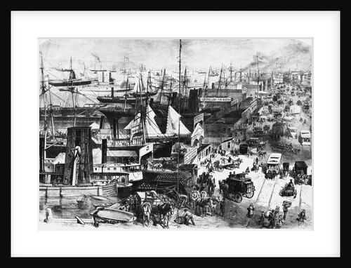 Along the Docks, New York City, View From West Street by Anonymous