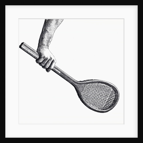 Illustration Demonstrating Correct Backhand Grip by Anonymous