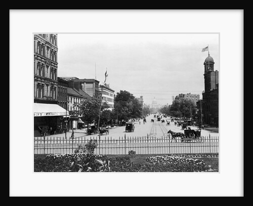 Looking Up Penn Avenue Towards Capitol by Anonymous