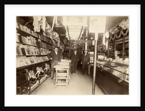 Interior of Stationary Store Selling Newspapers and Magazines by Anonymous