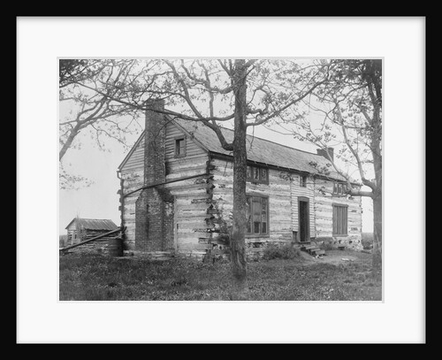 Hardscrabble Log Cabin Farmhouse by Anonymous